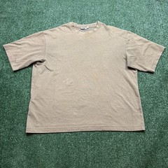 Uniqlo Airism T Shirt Mens Size XL Brown Short Sleeve Boxy Fit Casual