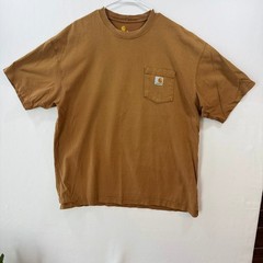 Carhartt K87 Mens XL Brown Workwear T-Shirt Short Sleeve Heavyweight Cotton