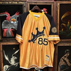 Vintage Jnco Jeans Stitched 90s Skater Hip Hop Baggy Jersey #85 Shirt Sz Med Y2K