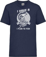 Fishing Retirement Plan Humour Novelty T Shirt Various Colours And Sizes