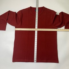 Mack Weldon Shirt Mens Extra Large Ruby Waffle Knit Stretch Cotton Blend Thermal