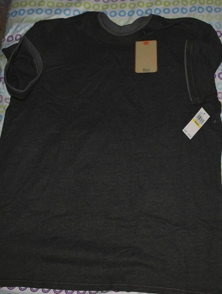 G.H. Bass & Co. Men’s Piece Heathered T Shirt Raven Heather Size Medium 👍