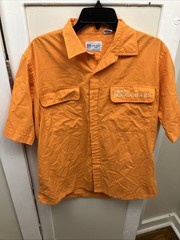Vintage Tampa Bay Buccaneers Polo NFL Throwback Sz LG Small Holes Read