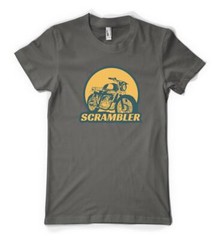Scrambler Off Road Motorbike Biker Personalised Unisex Adult T Shirt