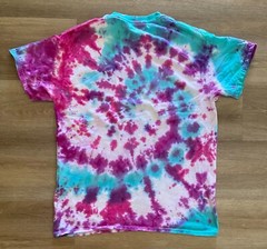 Multi-Color Tie Dye T-Shirt Adult Unisex M 100% Cotton Snowcone Colors!