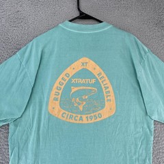 XTRATUF Shirt Mens Large Rugged Salmon Fish Graphic Tee Fishing Outdoors