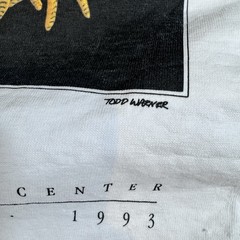 Vintage 90s Boca Museum Art Festival T Shirt Birds White 1993 Todd Warner XL