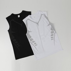Mens Compression Sport Vest Tight Tank Base Layer Sleeveless T-Shirt Singlet Top