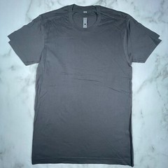 Lot of 2 Next Level Unisex Premium Dark Gray TShirts Plain Super Soft US Size XS