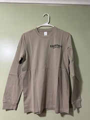 New Trend Long Sleeve Cotton Jersey Tee Black Beige White ESS3NTIALS