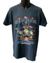 Harley Davidson Men’s American HOG Short Sleeve T-Shirt Blue 402946320