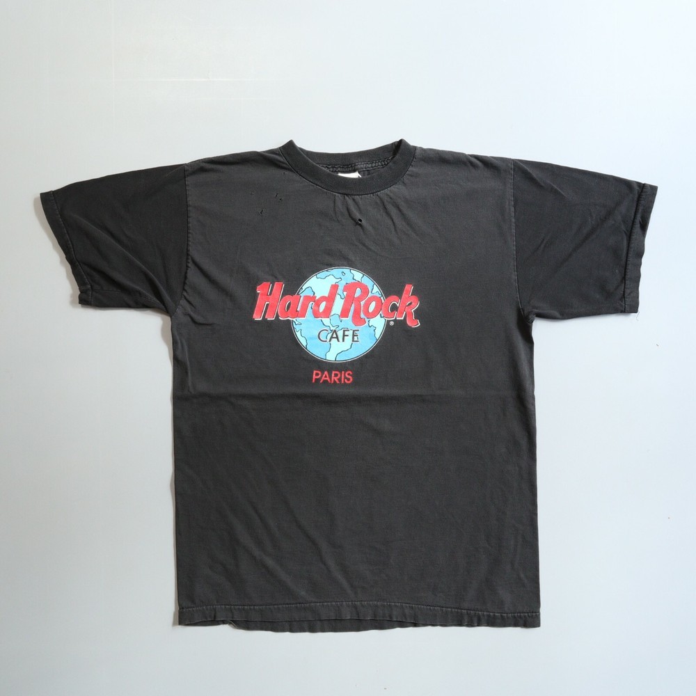 Vintage Hard Rock Cafe Paris France Shirt Men’s Large Distressed