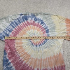 Sundog T-Shirt 2XL Multicolor Spiral Tie Dye Pastel Rainbow Hand Dyed Tee Cotton