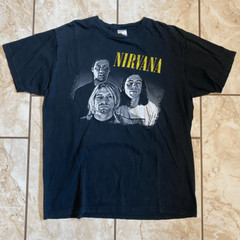 Bay Island Sportswear Men’s Vintage 2005 Nirvana Band Tee Black XL NWOT