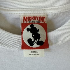 Vintage 90s Disney World 25 Years Mickey Goofy Simba Genie T-Shirt S USA Made