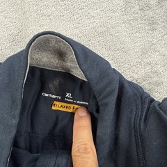 Carhartt Force 1/4 Zip Pullover Blue Mens XL Relaxed Fit Long Sleeve Lightweight