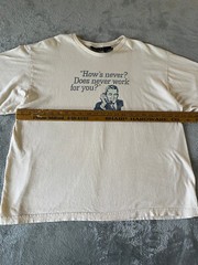 Vintage Y2K Hows Never Graphic TShirt XL Short Sleeve No Boundaries Grunge Humor