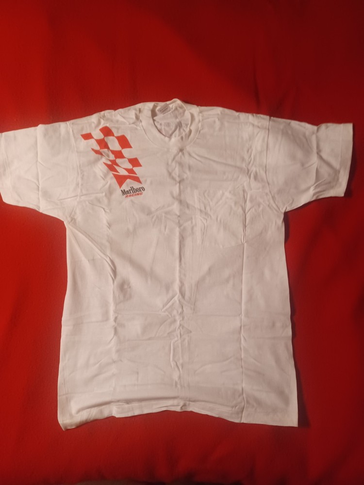 Vintage 90s Marlboro Racing Team Promo T-Shirt XL Size Original Packaging
