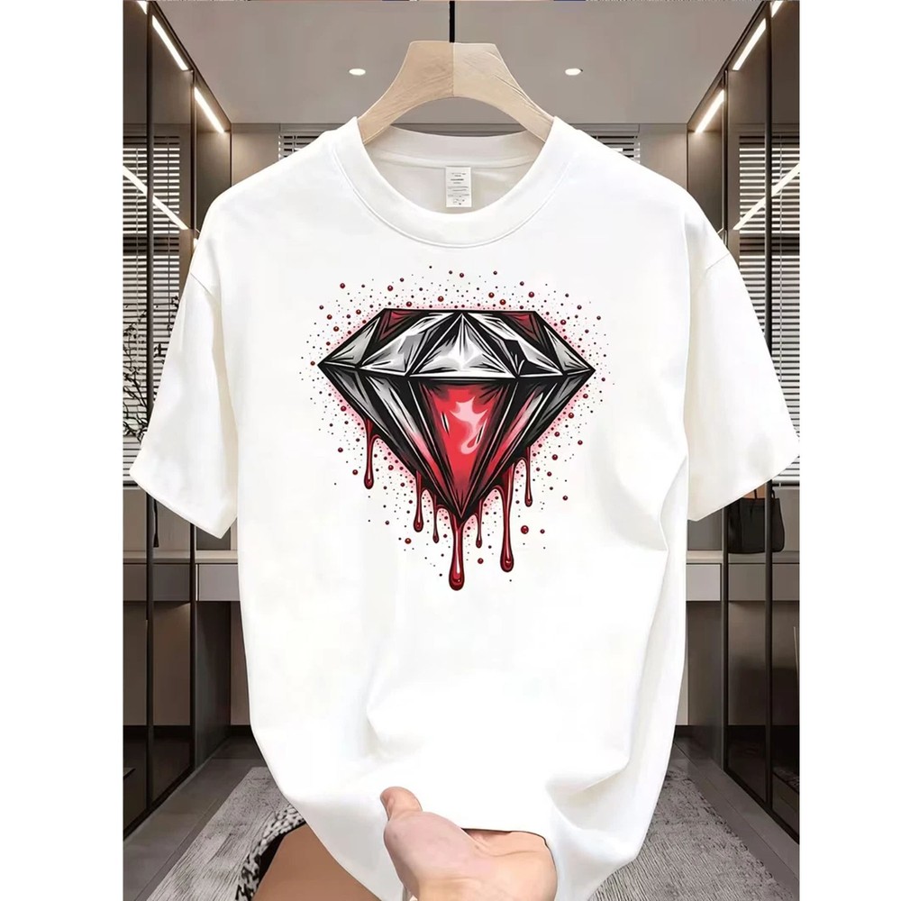 Fashionable Crewneck Men’s Fashion Street Style Trendy Graphic T-Shirt FREESHIPS