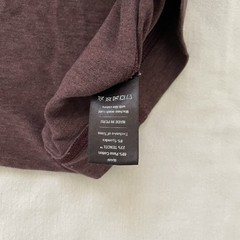 Public Rec Go-To Tee V-Neck XL Maroon Heather Pima Cotton Tencel Stretch
