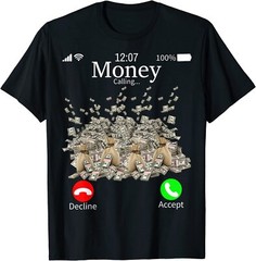 NEW LIMITED Money Is Calling Cash, Funny Business Design Premium T-Shirt S-3XL
