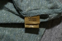 True Grit Henley Shirt Mens XL Green Long Sleeve Slub Knit Cotton Rayon Heather