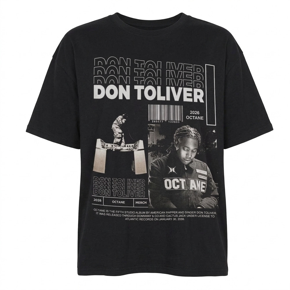 Don Toliver Octane Graphic Tee, Retro Hip Hop Streetwear