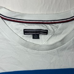 Tommy Hilfiger Multi-Color Horizontal Striped Crewneck T-Shirt