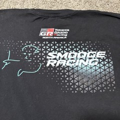 Smooge Racing Toyota Gazoo North America Black Double Sided Graphic T-Shirt XL