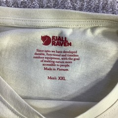 Fjallraven 1960 Logo T-Shirt Mens XXL Chalk White Organic Cotton Tee NWT