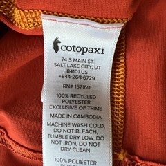 Cotopaxi T Shirt Men’s Large Orange Short Sleeve Lightweight Stretch Tee