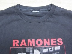 Vintage Ramones T Shirt (L) Punk Band CBGB Rock Club New York City Photo Y2K