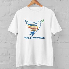 Walk For Peace T-Shirt Dove Hope Love Compassion Graphic Tee Unisex