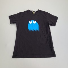 Pac Man Shirt Adult Large Black Classic Game Casual Outdoors Mens