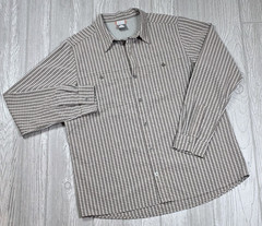 VTG Nike ACG Long Sleeve Shirt L Olive Gray Plaid Button Up Outdoor Gorpcore
