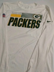 Nike Green Bay Packers Dri-Fit Tee Shirt Men’s M White On Field Apparel (L4)