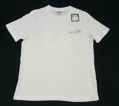 Puma Rare Mens New York City Sports Tee Puma white Gold Size Medium