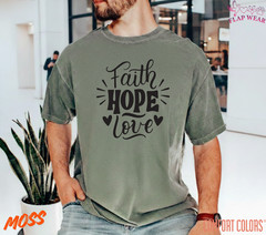 Unisex Retro Faith Hope T-Shirt, Men T shirt,Women T shirt Gift Religion Top