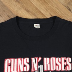 Guns N Roses T Shirt Mens L Black Cotton 2021 Tour Graphic Skull Rock Band Tee