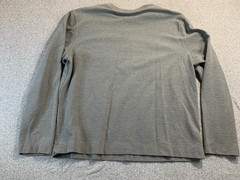Van Heusen Essential Top Men’s Large Gray Cotton Blend Regular Fit Long Sleeve