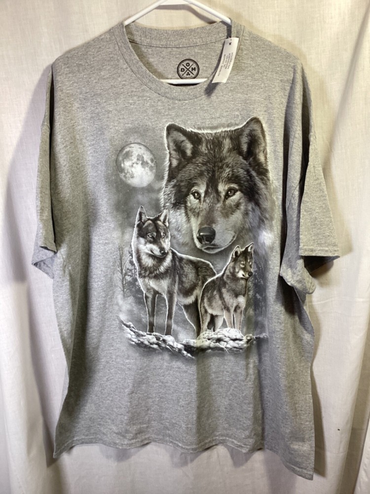 DOM (Wolf Pack) Gray 2XL Cotton Blend New with Tags T Shirt T12