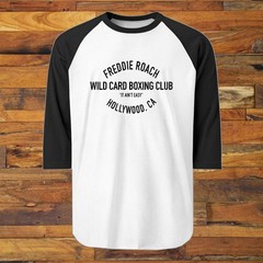 Wild Card Boxing Club Gym Freddie Roach Men’s Black Raglan S-2XL