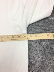 Members Mark Thermal Henley Shirt Mens Size XL Off White Long Sleeve Cotton