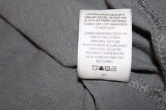 Wrangler Mens XLT 46-48 Cotton Workwear T-Shirt Pocket Logo Dark Gray Crew Neck
