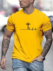 Camiseta de verano holgada, cómoda y ajustada, 100 % algodón, para hombre