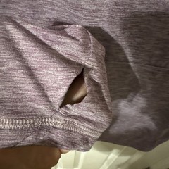 All In Motion XL (16) Long Sleeve Purple Athletic Hoodie Shirt With Thumb Holes