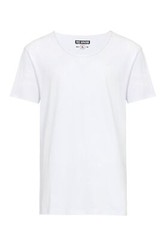 Redbridge Herren T-Shirt Basic Wide Round Neckline Logo Stitch weiter Ausschnitt