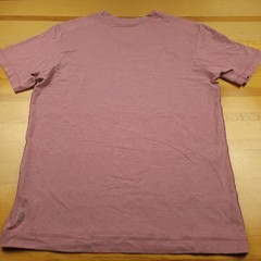 PUBLIC REC Mens V Neck T Shirt Short Sleeve Heathered Mauve Pink Pima Cotton M