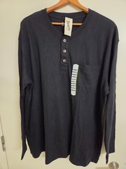 New Duluth Trading Co. Mens 2XL Long Tail Performance Black Long Sleeve Tee