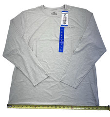 New HANG TEN Men’s Large Cream Color Long Sleeve Sun Shirt UPF 50+